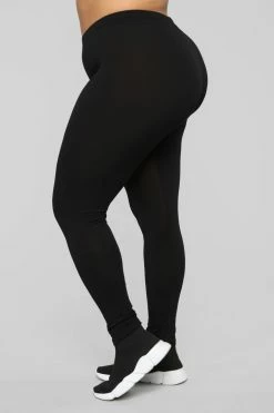 Fashion Nova Kim Basic Legging - Black Leggings