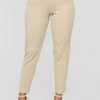 Fashion Nova Talia Belted Pants - Taupe