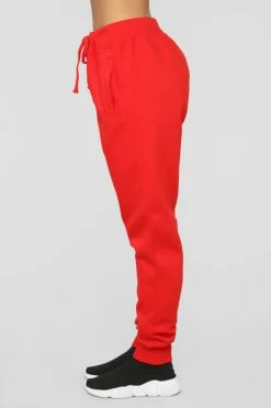 Fashion Nova Sweatpants Stole Your Boyfriend's Oversized Jogger - Red