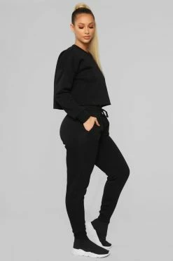 Fashion Nova Like A Champ Jogger - Black Pants
