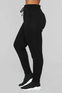 Fashion Nova Like A Champ Jogger - Black Pants