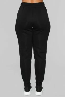 Fashion Nova Like A Champ Jogger - Black Pants