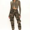 Fashion Nova You Blew It Cargo Pant - Camouflage