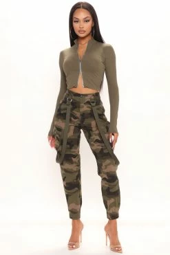 Fashion Nova You Blew It Cargo Pant - Camouflage