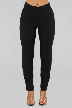 Fashion Nova Love At First Sight Pants - Black
