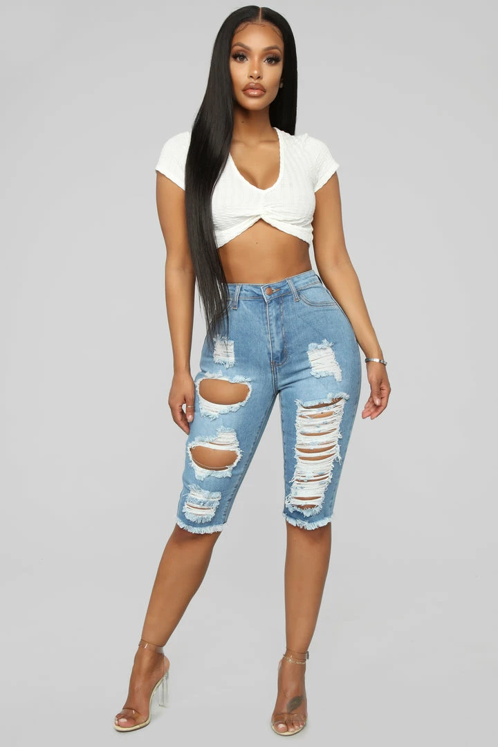 Flash Sale ❤️ Fashion Nova Lost At Sea Shorts - Light Blue 🎁 5 Fashion Nova Lost At Sea Shorts - Light Blue