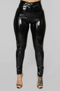 New ๐ Fashion Nova Late Night Texts Vinyl Pants - Black ๐ 21 Fashion Nova Late Night Texts Vinyl Pants - Black
