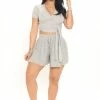 Cheapest π Fashion Nova In The Wrap Shorts - Heather Grey π₯° 2 Fashion Nova In The Wrap Shorts - Heather Grey