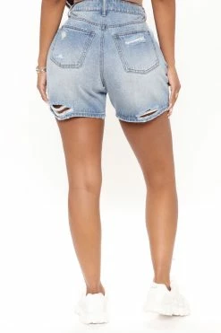 Deals 🔥 Fashion Nova Back From The 90's Denim Boyfriend Shorts - Medium Blue Wash 💯 8 Fashion Nova Back From The 90's Denim Boyfriend Shorts - Medium Blue Wash