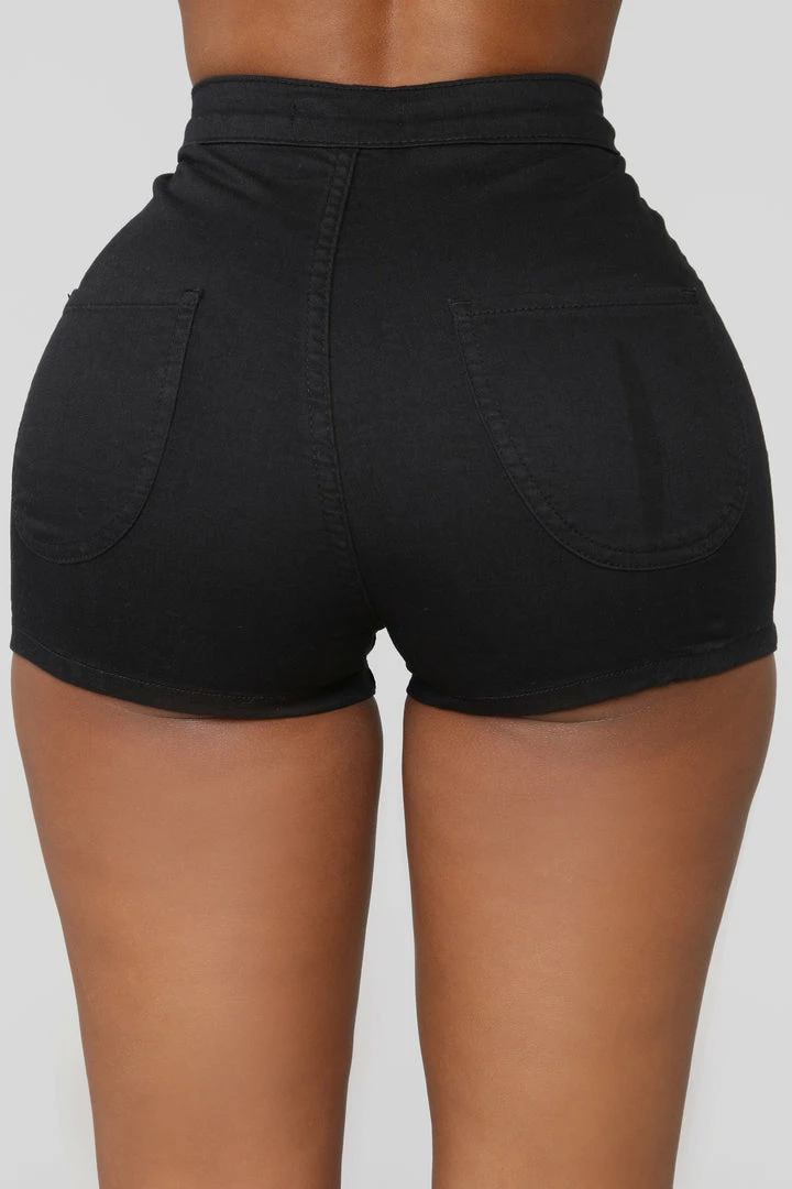 Discount ๐ Fashion Nova Won't Stop Denim Shorts - Black ๐ 8 Fashion Nova Won't Stop Denim Shorts - Black