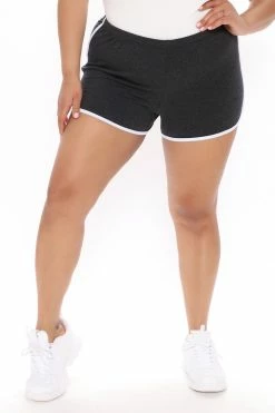 New π Fashion Nova Play Fun Dolphin Short - Charcoal π 15 Fashion Nova Play Fun Dolphin Short - Charcoal