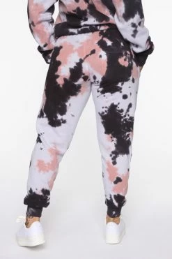 Fashion Nova It's A Lifestyle Tie Dye Jogger - Mauve Combo