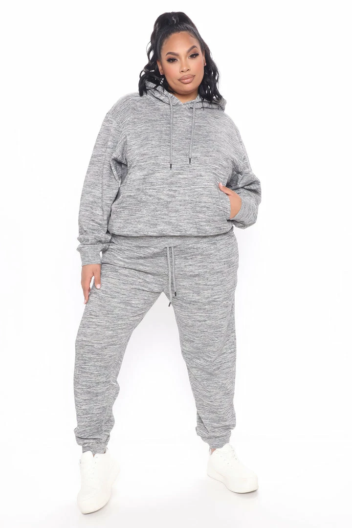 Fashion Nova Look Again Joggers - Charcoal