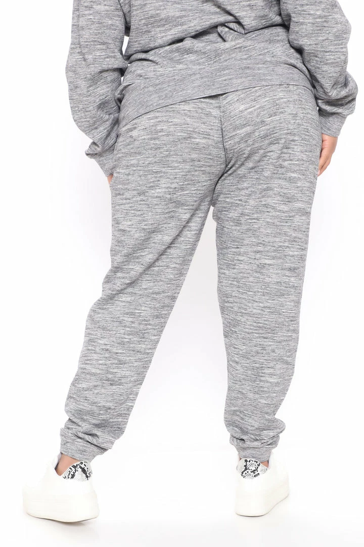 Fashion Nova Look Again Joggers - Charcoal