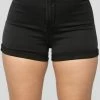 Hot Sale ๐ Fashion Nova Rock Solid Denim Shorts - Black ๐ 2 Fashion Nova Rock Solid Denim Shorts - Black