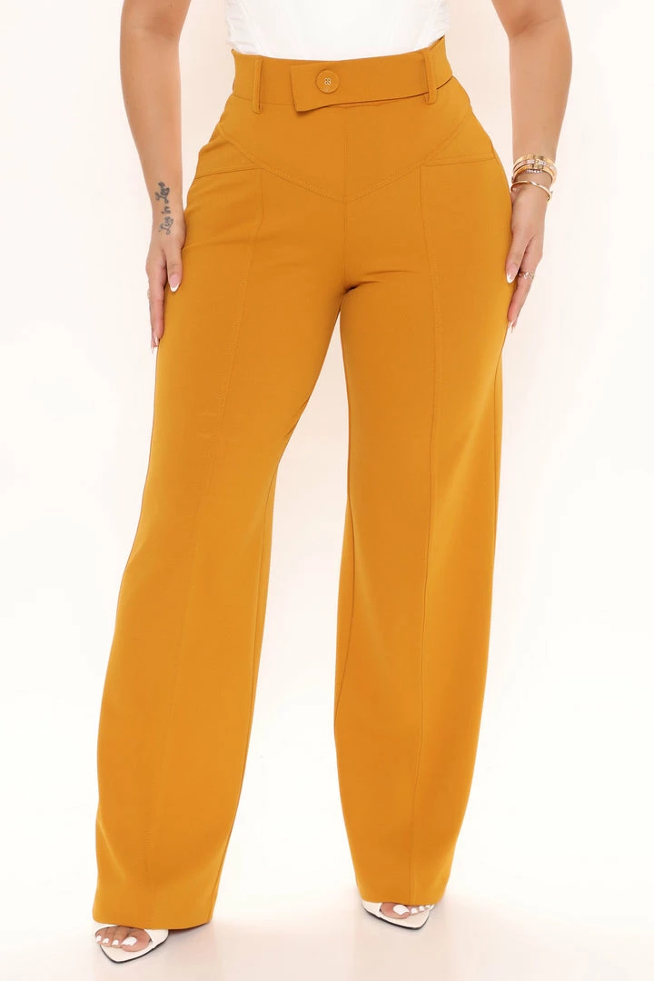 Wholesale π― Fashion Nova Sasha Wide Leg Pant - Mustard π 4 Fashion Nova Sasha Wide Leg Pant - Mustard