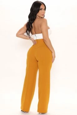 Wholesale π― Fashion Nova Sasha Wide Leg Pant - Mustard π 8 Fashion Nova Sasha Wide Leg Pant - Mustard
