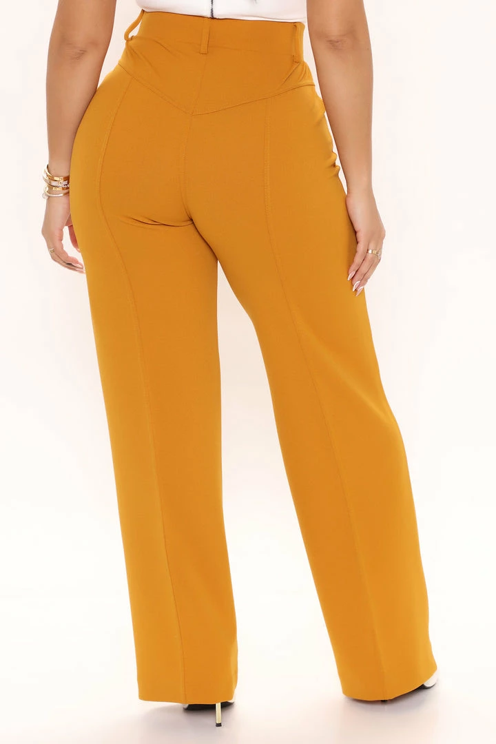 Wholesale π― Fashion Nova Sasha Wide Leg Pant - Mustard π 6 Fashion Nova Sasha Wide Leg Pant - Mustard