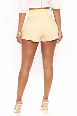 Fashion Nova Try To Loosen Up Shorts - Butter