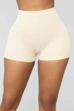 Fashion Nova Uncomplicated Seamless Shorts - Nude