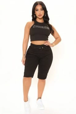 Fashion Nova Combat Cutie Camo Shorts - Black