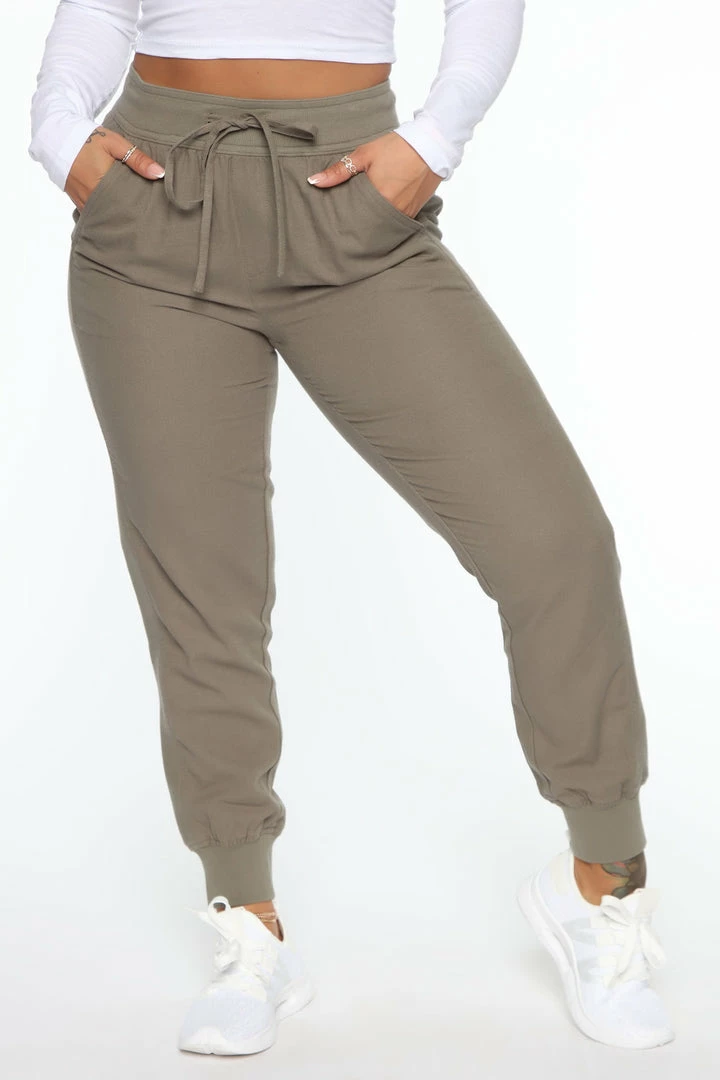 Fashion Nova Pants Not My Problem Joggers - Olive