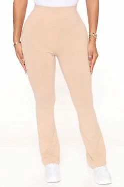 Fashion Nova Adriana Flare Pant - Taupe Pants