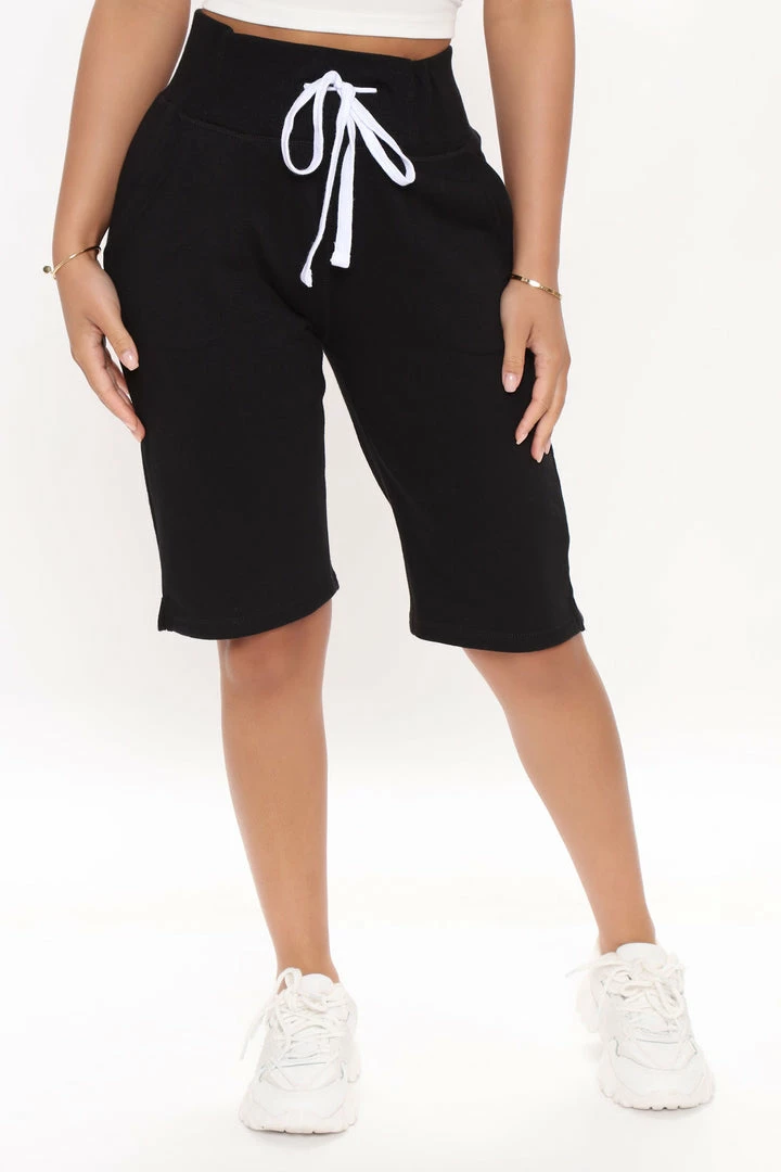 Deals ๐งจ Fashion Nova Early Mornings Sweatshorts - Black ๐ 4 Fashion Nova Early Mornings Sweatshorts - Black