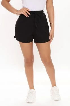 Fashion Nova Up All Night Sweatshorts - Black