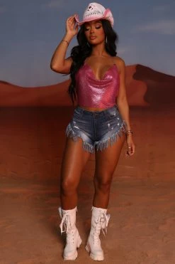 Cheapest โจ Fashion Nova Crazy Little Fringe Distressed Denim Shorts - Medium Blue Wash ๐คฉ 15 Fashion Nova Crazy Little Fringe Distressed Denim Shorts - Medium Blue Wash