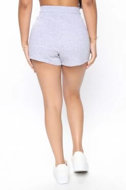Fashion Nova Shorts Care Free Short - Heather Grey