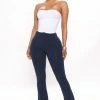 Fashion Nova Adriana Flare Pant - Navy