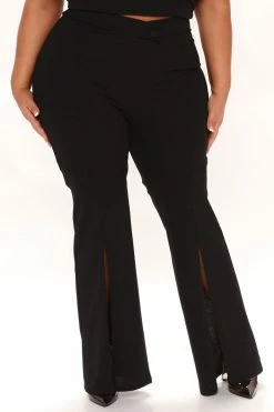 Fashion Nova Pants Hard To Impress Flare Pant 34 - Black