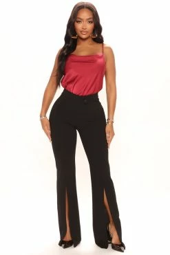 Fashion Nova Pants Hard To Impress Flare Pant 34 - Black