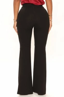 Fashion Nova Pants Hard To Impress Flare Pant 34 - Black