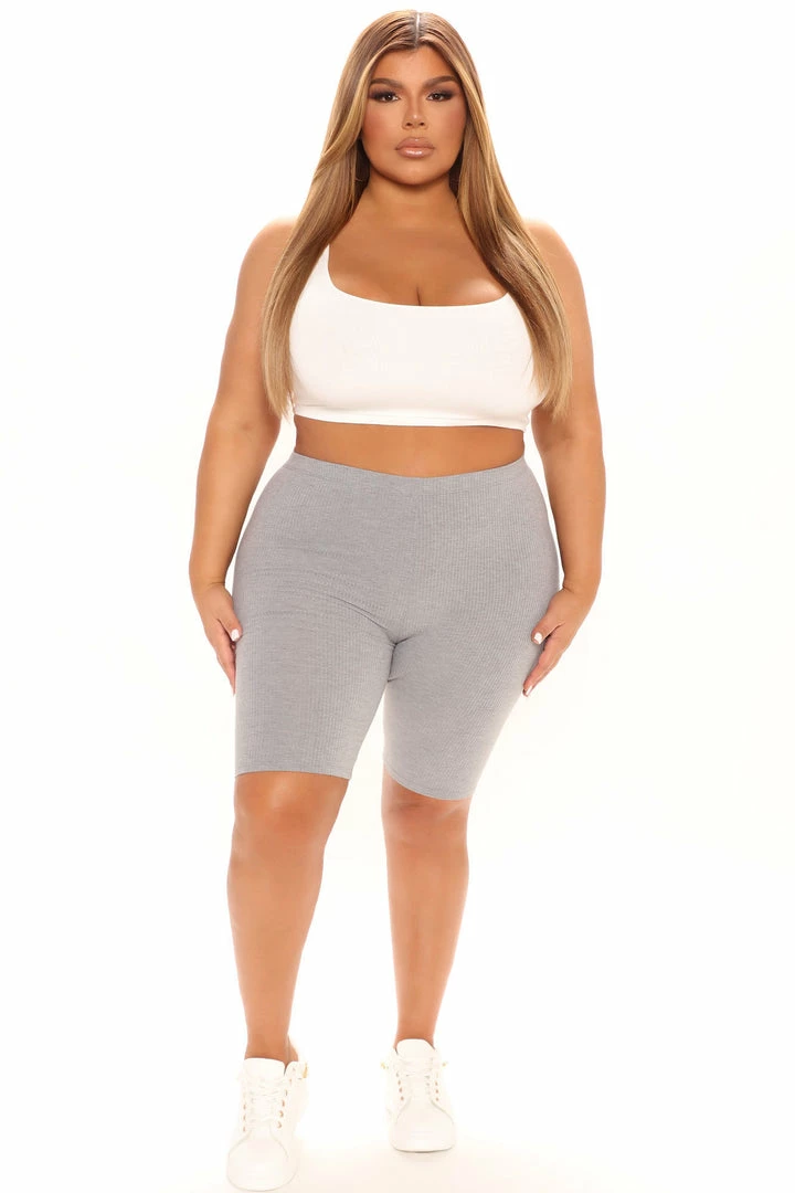 Fashion Nova Gotta Have It Biker Shorts - Grey