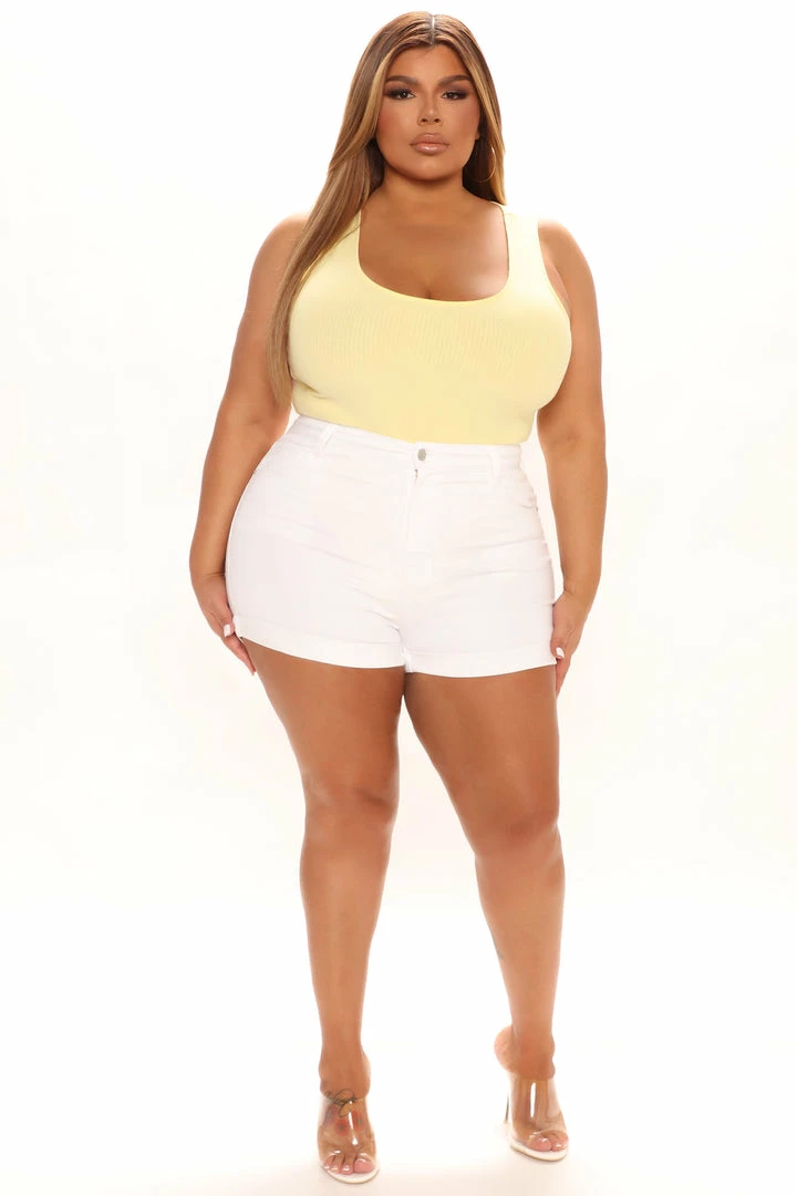 Coupon 🥰 Fashion Nova Carter II Denim Shorts - White ❤️ 7 Fashion Nova Carter II Denim Shorts - White