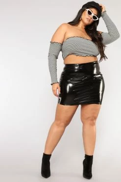 Fashion Nova Boot Camp Skirt - Black
