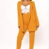 Fashion Nova Stay A While Trouser - Mustard