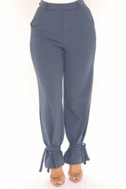 Fashion Nova Into The Office Trouser - Indigo Pants