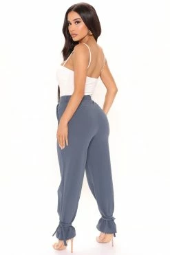 Fashion Nova Into The Office Trouser - Indigo Pants