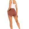 Fashion Nova Cancun Cut Off Denim Shorts - Brown