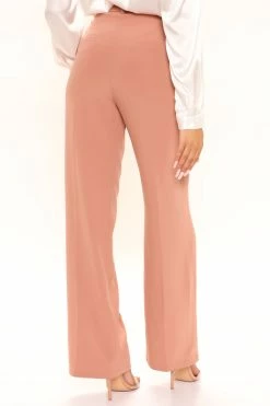 Fashion Nova No Limit Wide Leg Trouser 31 - Terracotta