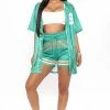 Fashion Nova Springfield Simpsons Jersey Short - Green