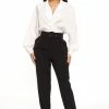 Fashion Nova Pants Work For It Belted Trouser 28 - Black