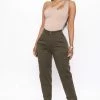 Fashion Nova Bring It Cargo Pant 26 - Olive Pants