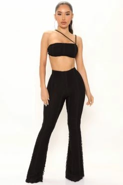Fashion Nova Attention On You Distressed Pant 32 - Black