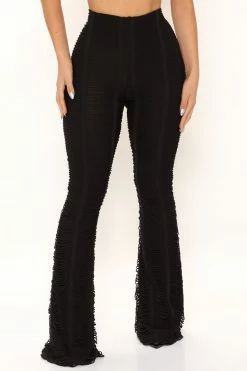 Fashion Nova Attention On You Distressed Pant 32 - Black