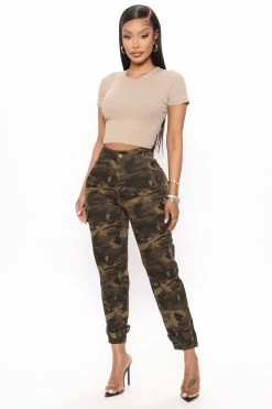 Fashion Nova Bring It Cargo Pant 26 - Camouflage Pants