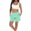 Fashion Nova Lounge With Me Sweatshorts - Sage